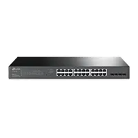 TP-Link TL-SG2428P JetStream Smart Switch, 24-port Gigabit PoE+ 802.3af/at, 4×Gbit SFP, 19" 1U rack mount (250W) - Zagreb