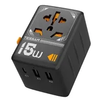 Univerzalni punjač Tessan 15W sa priključcima EU,UK,AU,US, 2x USB A, 1x USB C, WTA-01 - Zagreb