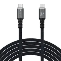 Kabel USB C - USB C 4K 144Hz / 8K 60Hz (DisplayPort Alt mode), 240W 40Gb/s (USB 4), 1.5m, Wozinsky WPS-UY415S, crni - Zagreb