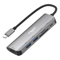 Port Replicator Moye Core Multiport X6, 1× HDMI, 1× USB-C PD 3.0, 1× USB 3.0, 1x SD/TF, 8605042622313 - Zagreb