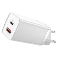 Univerzalni punjač za smartphone/tablet Baseus 2-port, 1x USB C 1x USB A, 65W, bijeli, CCGAN2L-B02 - Zagreb