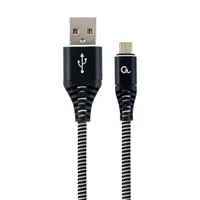 Kabel USB A - MicroUSB, 2m, 2.1A, 480Mbps, Gembird, CC-USB2B-AMmBM-2M-BW - Zagreb