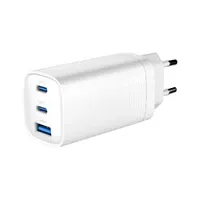 Univerzalni punjač 65W GAN 3 port Gembird bijeli, 2x USB C, 1x USB A, TA-UC-PDQC65-01-W - Zagreb
