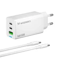 Univerzalni punjač Wozinsky 65W, 1x USB A, 2x USB C + kabel USB C 1m - Zagreb