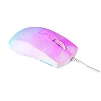 Miš DELTACO GAMING WM87 Semi-Transparent RGB Ultralight Gaming Mouse, White - Zagreb