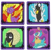 Merchandise Official Spyro The Dragon Silicone Coasters (4pack) Numskull - Zagreb