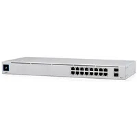 Ubiquiti UniFi Managed 16-port Gigabit Switch (8-port PoE+), 2× SFP, Rackmount (USW-16-PoE-Gen2) - Zagreb