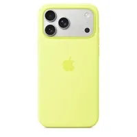 Apple iPhone 17 Pro Max Silicone Case with MagSafe – Neon Yellow - Zagreb