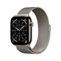Apple Watch S11 Cellular 42mm Natural Titanium Case with Natural Milanese Loop - Zagreb