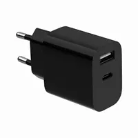 Univerzalni punjač 2.4A 2 port - USB A, USB C, Gembird crni, TA-UC-2AC12-01-BK - Zagreb