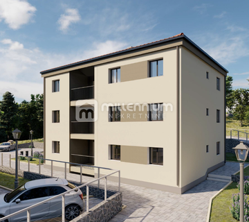 Kastav, novogradnja, 98.59m2, 3s+db, parking - cover