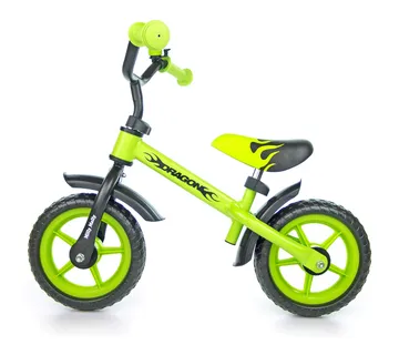 Milly Mally dječji bicikl bez pedala Dragon zeleno-crni - cover