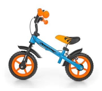 Milly Mally bicikl guralica Dragon s kočnicom plavo - narančasti - cover