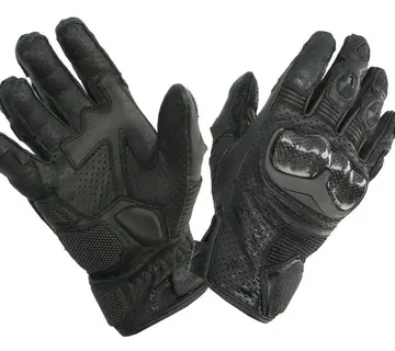 Moto rukavice kožne ADRENALINE HEXAGON PPE crna - cover