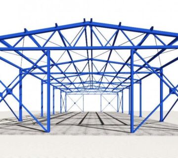 Montažna čelična hala 30x13,5 metara, korisne visine 4,5 m - cover