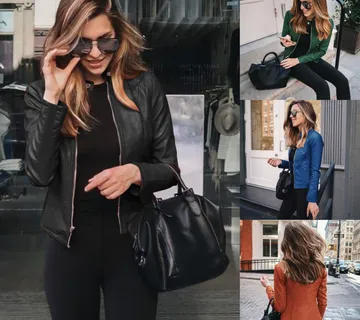 Ženska kožna jakna - cover