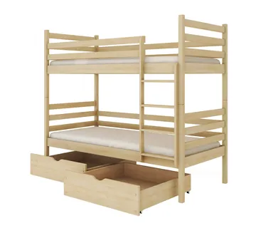 Drveni dječji krevet na kat Nemo 190×90 – puno drvo - cover