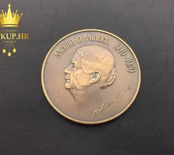 MEDALJA MELITA IN MINDEN (MELITA BENTZ) 1929. - 1979. / R1, RATE !! - cover