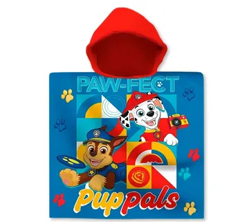 Paw Patrol ‘Paw-fect’ dječji poncho za plažu, 60×120 cm - cover
