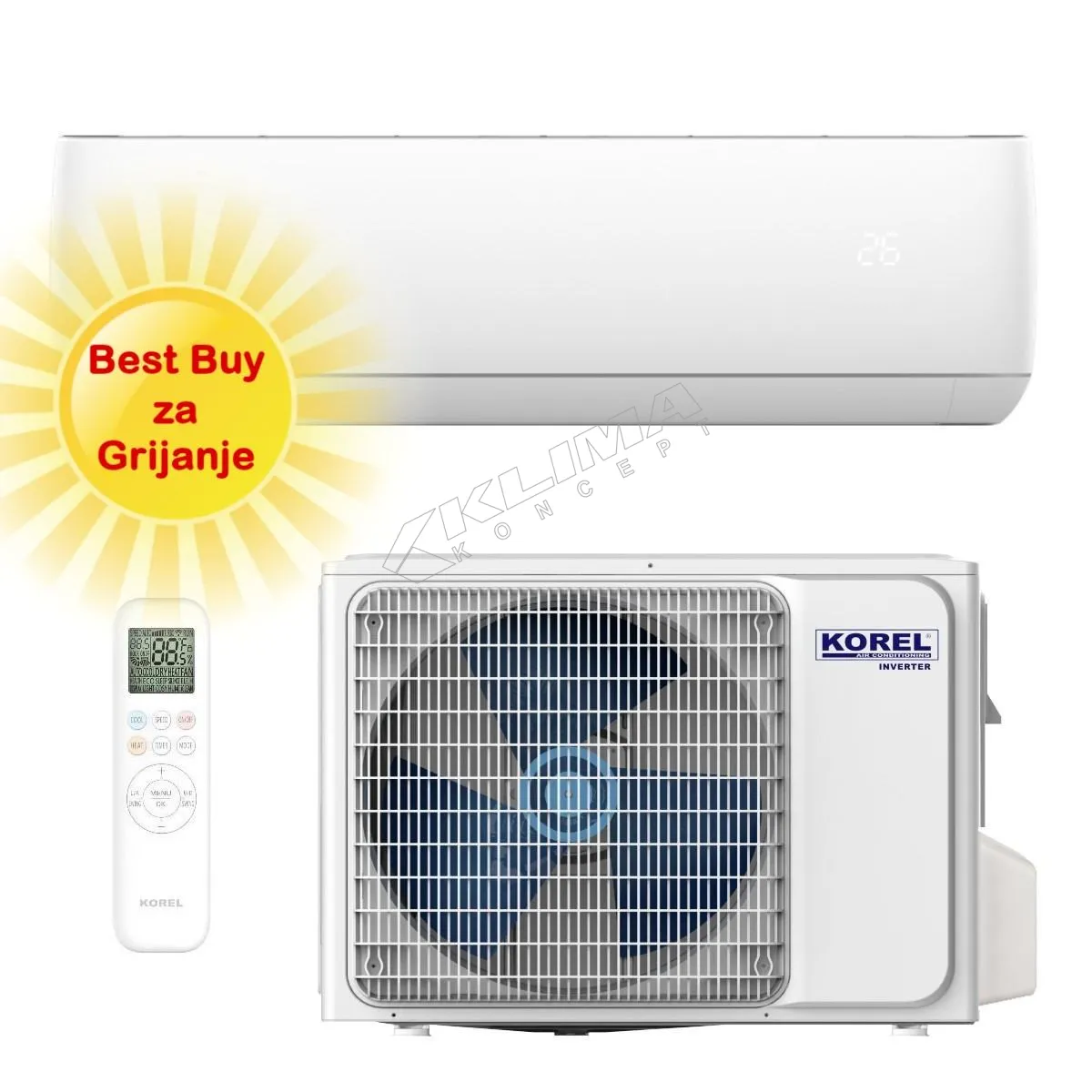 KOREL KLIMA UREĐAJ KSAJA-12DCEG - cover