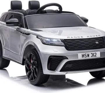 Licencirani auto na akumulator Range Rover - sivi/lakirani - cover