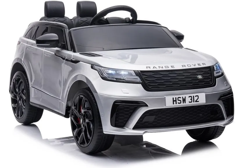 Licencirani auto na akumulator Range Rover - sivi/lakirani - cover