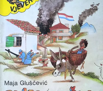 BIJEG U KOŠARI Maja Gluščević RATNA VJEVERICA DOMOVINSKI RAT - cover