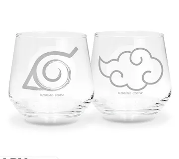 Čaša Naruto Konoha & Akatsuki set od 2kom 300ml - cover