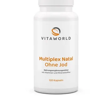 Multivitamin Multiplex Natal kapsule bez joda, Vita world, 120 tableta - cover