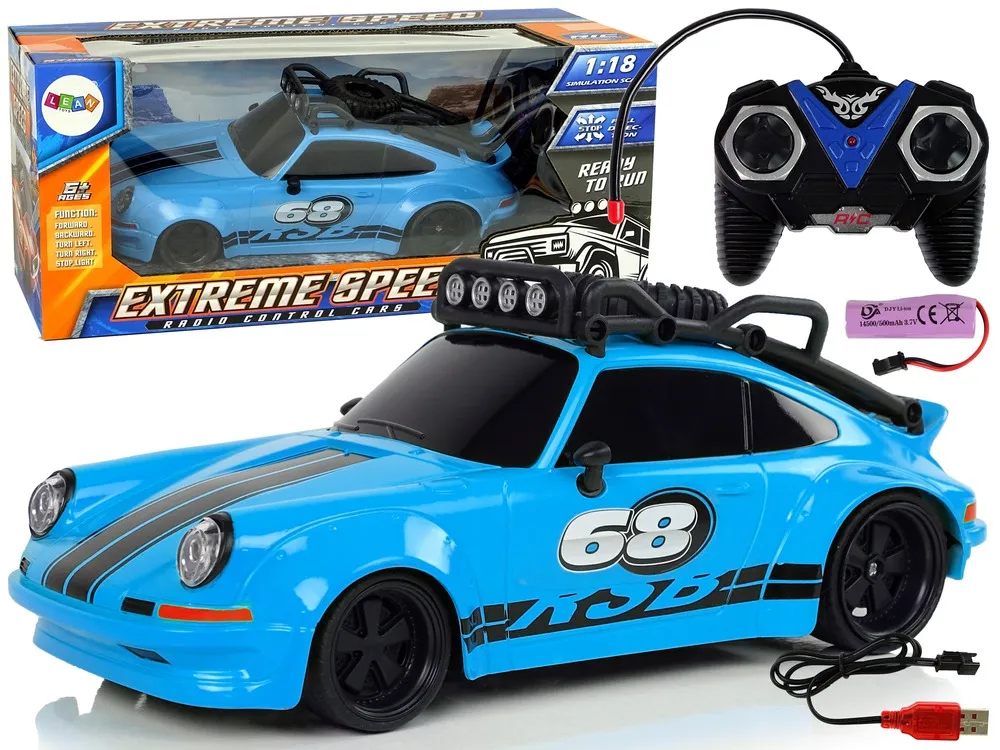 Auto na daljinsko upravljanje 1:18 Blue Spare - plavi - cover