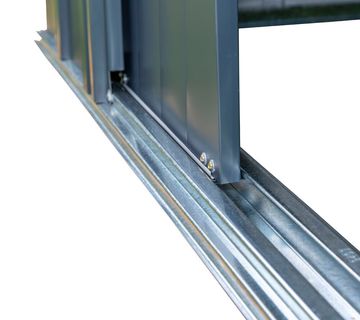 Metalna vrtna kućica 2,9 m² - 1,51m x 1,95m - TAMNO SIVA - cover