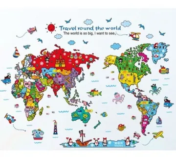 Zidna naljepnica - Travel round the world - cover