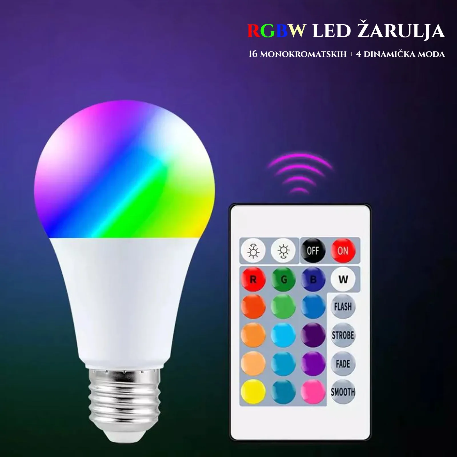 LED RGB ŽARULJA SA DALJINSKIM - cover