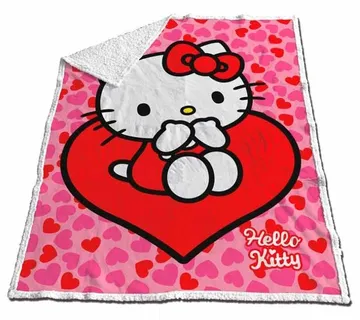 Hello Kitty sherpa deka 120x150cm - cover