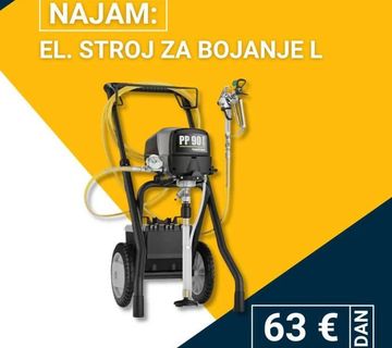 Najam električnog stroja za bojanje L - cover