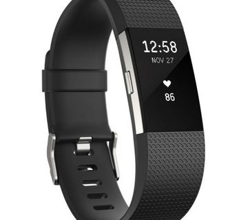 Narukvica Fitness Fitbit Charge2 (black/silver L) FB407SBKL - cover