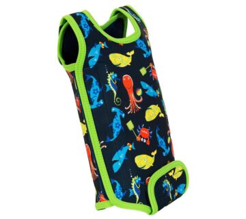 Konfidence Babywarma® odijelo za kupanje za bebe Sea Friends Navy/Lime 0-6 mjeseci - cover