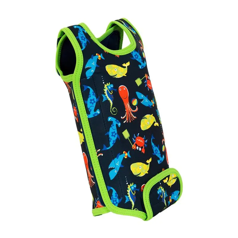 Konfidence Babywarma® odijelo za kupanje za bebe Sea Friends Navy/Lime 0-6 mjeseci - cover