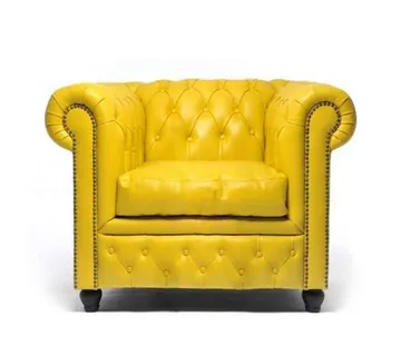 Chesterfield Fotelja Original Leather | 1-sjedište | Yellow - cover