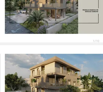 Apartman u izgradnji, 1 kat, 100 met.do mora - Vir, Vir