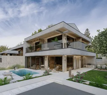 LOVREČICA-LUKSUZNA DVOJNA VILA NA PRODAJI 100 M OD PLAŽE (prodaja) - cover