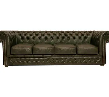 Chesterfield Garnitura First Class Leather | 4-sjedišta | Moss Green - cover