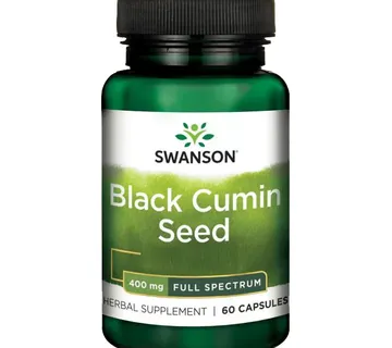 Black Cumin Seed (Crni kim) 400 mg 60 kapsula – Swanson - cover