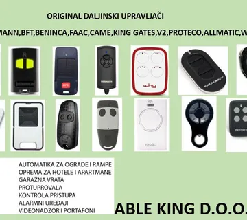 ORIGINALNI DALJINSKI UPRAVLJAČI ZA OGRADE, VRATA,GARAŽE - cover