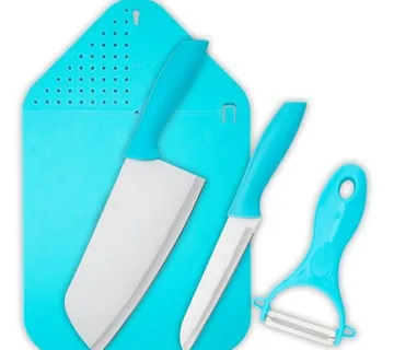 Kuhinjska pomagala 4u1 - noževi i daska za rezanje - cover