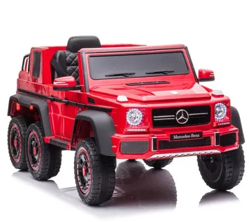 Licencirani auto na akumulator  Mercedes G63 6x6 - crveni - cover