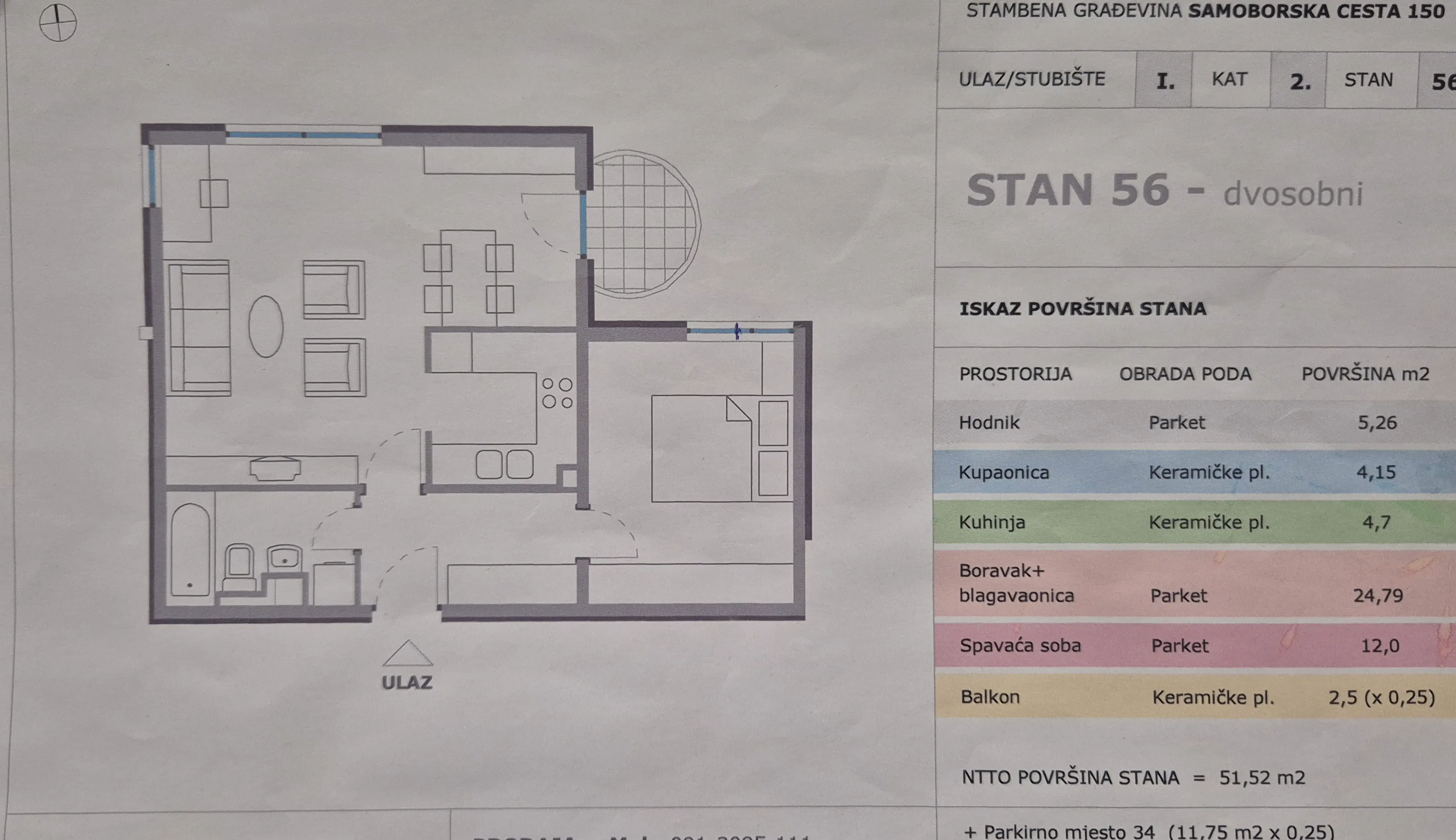 Prodaja stana u Stenjevcu (55,83 m2) - cover