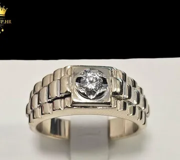 ZLATNI PRSTEN S DIJAMANTOM - 0.25ct -15.26G .585 (14K) / R1, RATE !! - cover