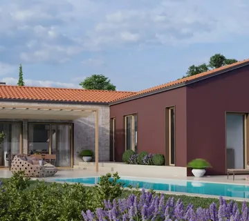 Istra nekretnine: Nova prizemnica s bazenom i garažom, Poreč okolica - cover