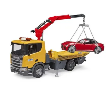 Bruder kamion tegljač Scania Super 560R s autom Roadster - cover